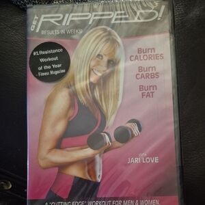 Source Unknown Get Ripped! Fitness DVD - Pink and Black